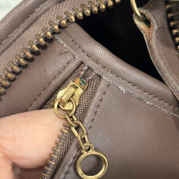 Coach Dark Brown Leather Crossbody Bag - Picture 13 of 15